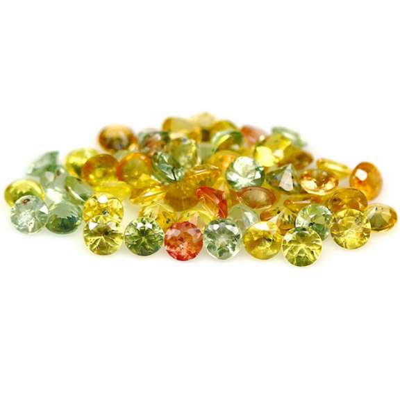 Glittering and bright 6.71ct fancy color Sapphire set