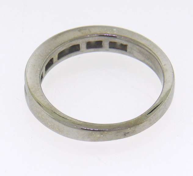 Brilliant White Gold Channel Set Diamond Band