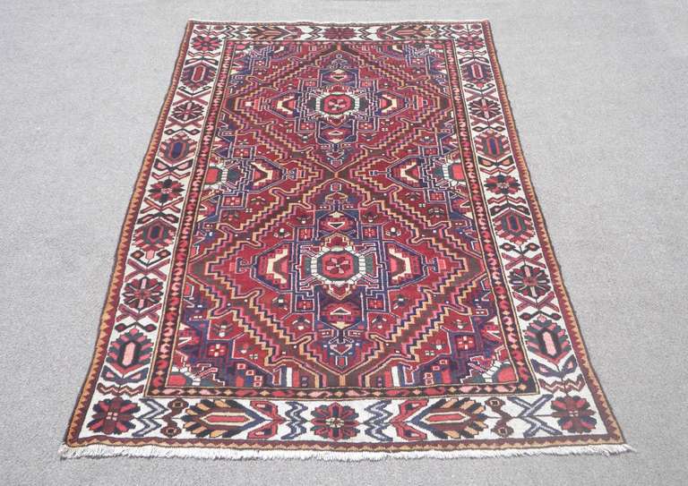 Semi Antique Persian Heriz 4.10x7.4