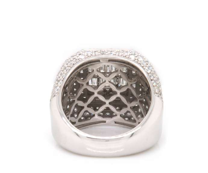 5.97 CTTW Men's Diamond Cluster Ring in Gold