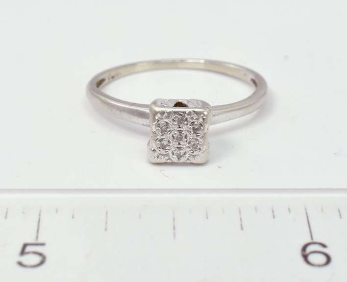 White Gold Diamond Accent Ring