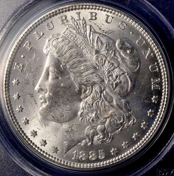 1885 Morgan Silver Dollar PCGS MS63