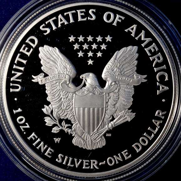 2002 Proof American Silver Eagle.