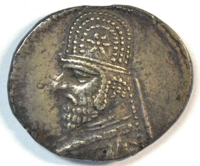 Nice original Parthia Silver Drachm of Orodes I, 90-77 BC