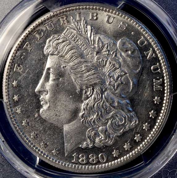 1880-S Morgan Silver Dollar PCGS MS62.