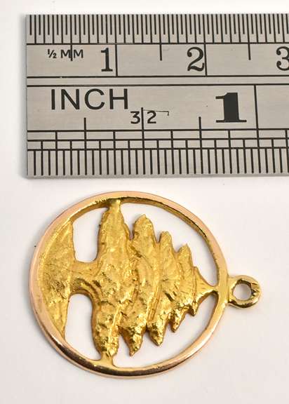 18k Lebanon Cedar Tree Charm