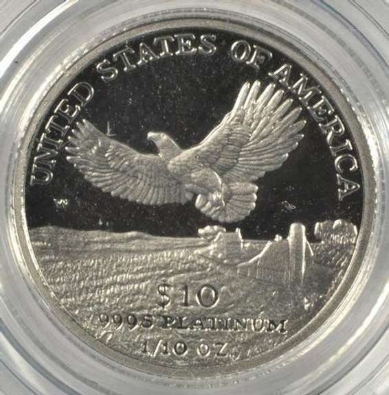 Deep Cameo PROOF 2000-W $10 Platinum Eagle. Box/COA