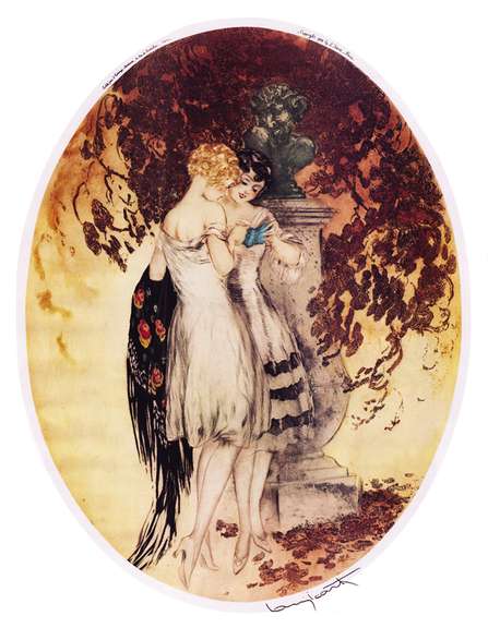 Louis Icart Deux Filles