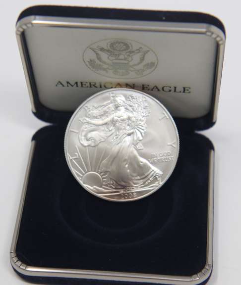 3 Silver Eagles in Boxes & Vietnam Vet Memorial Medallion