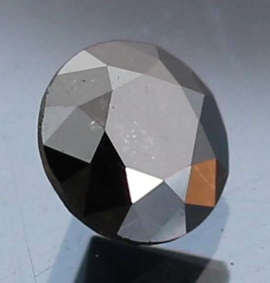 Very fine 1.39ct smooth cut Black Diamond solitaire