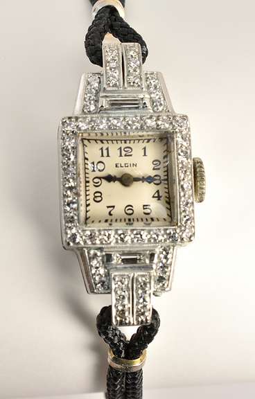 Vintage Platinum and Diamond Watch