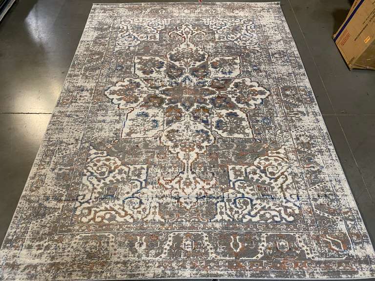 GORGEOUS VINTAGE REPRO DESIGN RUG 6x8