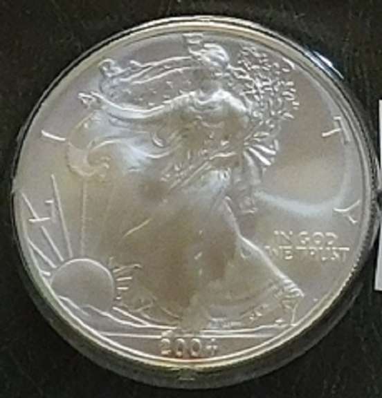 2004 Silver Eagle Cert Unc, Littleton