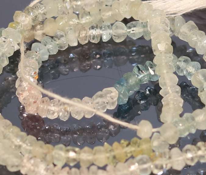 Gorgeous 38.29ct untreated Aquamarine strand