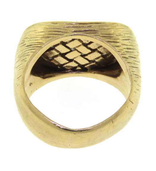 Charming Yellow Gold Nugget Ring