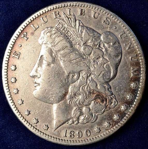 1890-CC Morgan Silver Dollar Circulated.