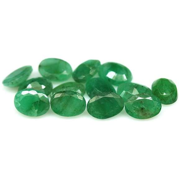 Heavy 8.65ct 12 piece Zambian Emerald set