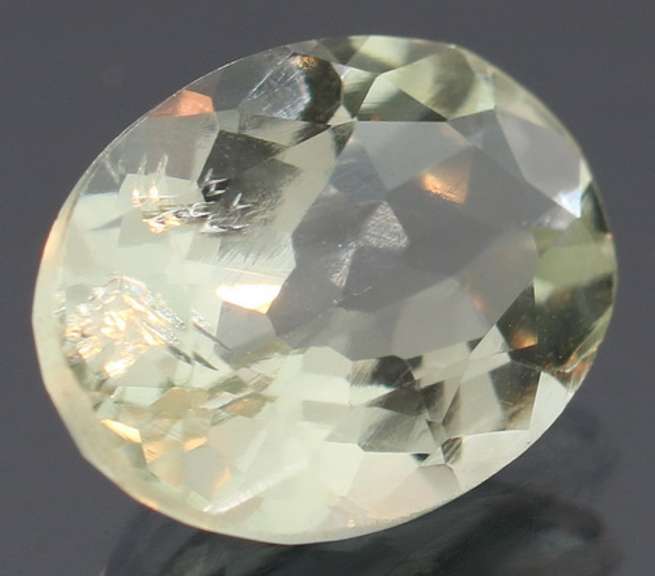 Glittering 5.11ct natural platinum green Amethyst