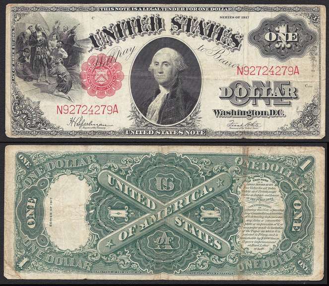 $1 1917 LT Fr. 39 "Sawhorse"