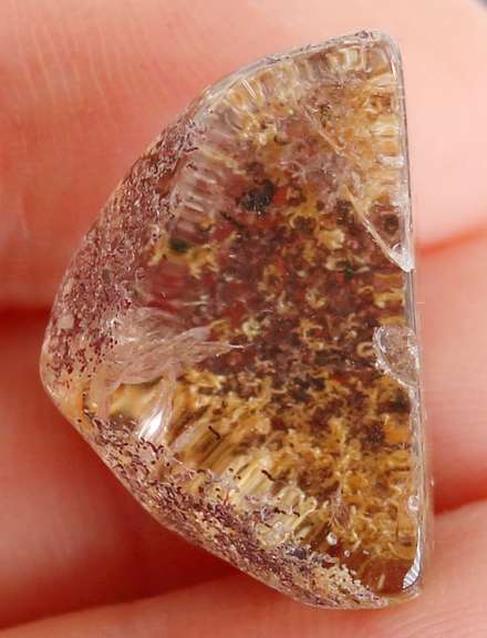All natural 31.71ct rutilated Ghost Quartz