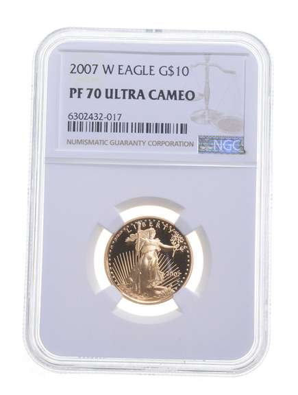 PF70 UCAM 2007-W $10 American Gold Eagle - Graded NGC