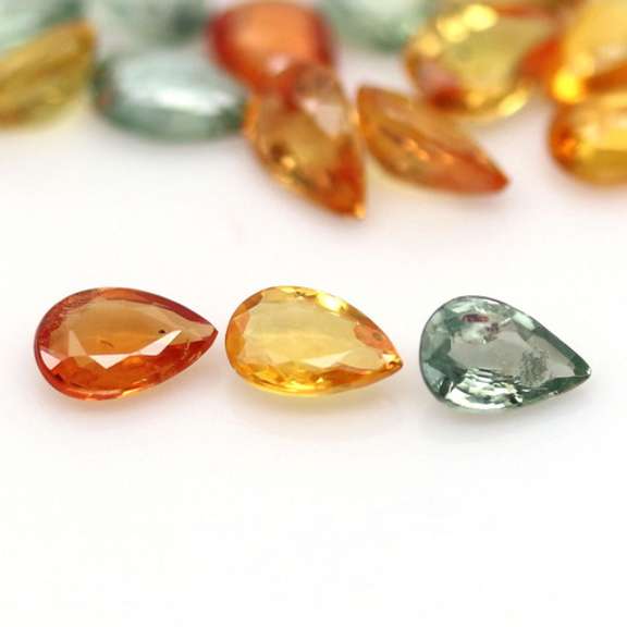 Brilliant hues! Heated only! 7.92ct Sapphire set