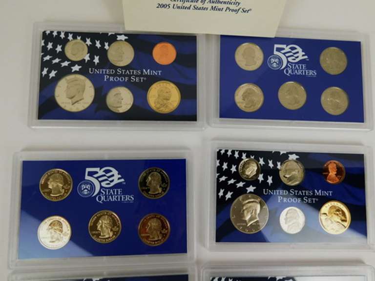 3 U.S. Mint Proof Sets, 2003-2005
