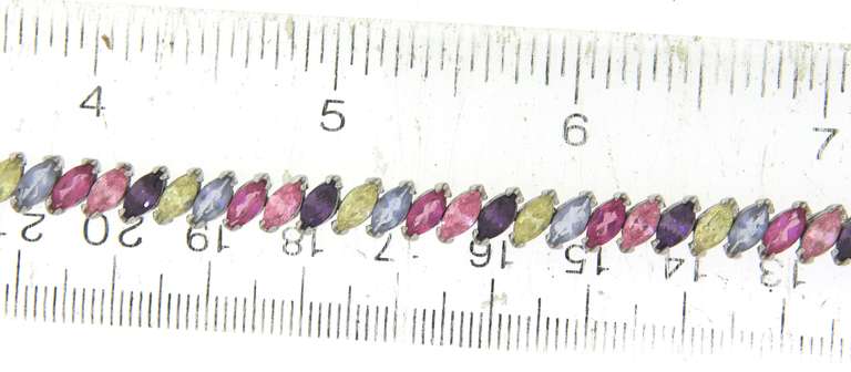 Sterling Silver Multi Gemstone Bracelet