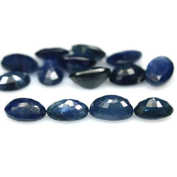 Heated only! 8.66ct Royal blue Sapphire set from Madagascar
