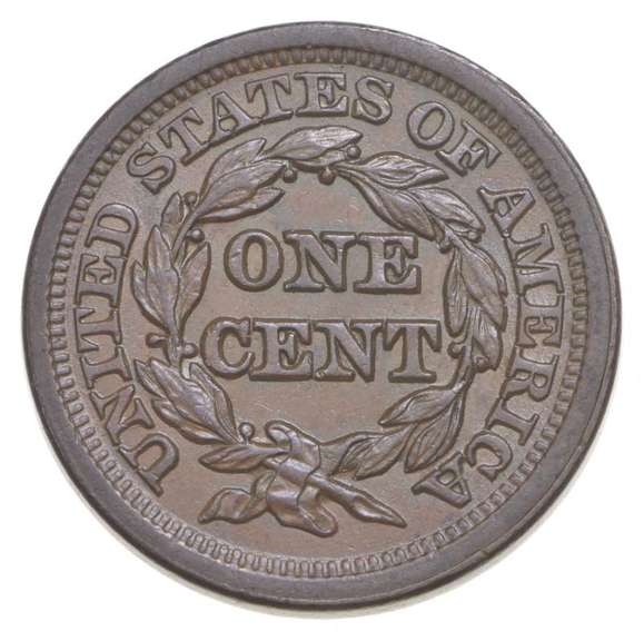 1851/81 Braided Hair Large Cent - N.3