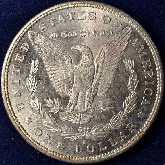 1880-S Morgan Dollar, Uncirculated.