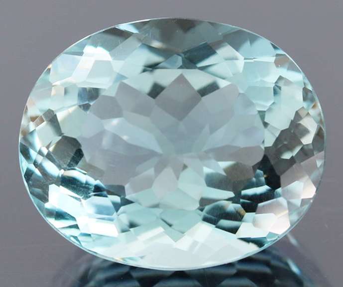 Designer 25.96ct aqua blue Hydrothermal Quartz