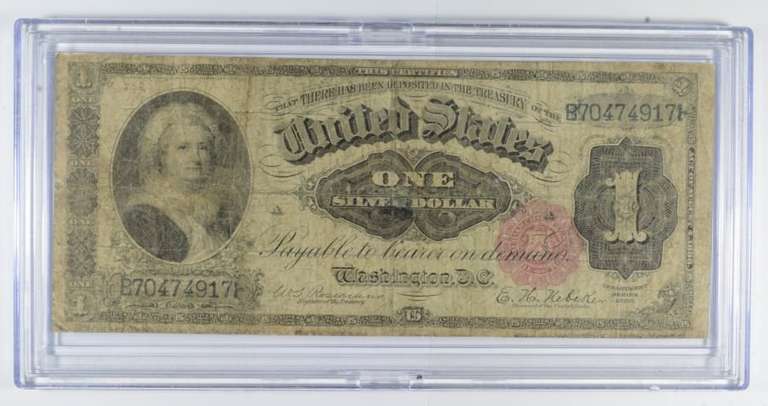 1886 $1 Washington, D.C. Silver Certificate - Large Note