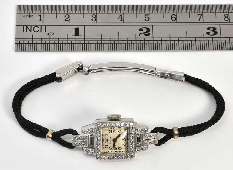Vintage Platinum and Diamond Watch