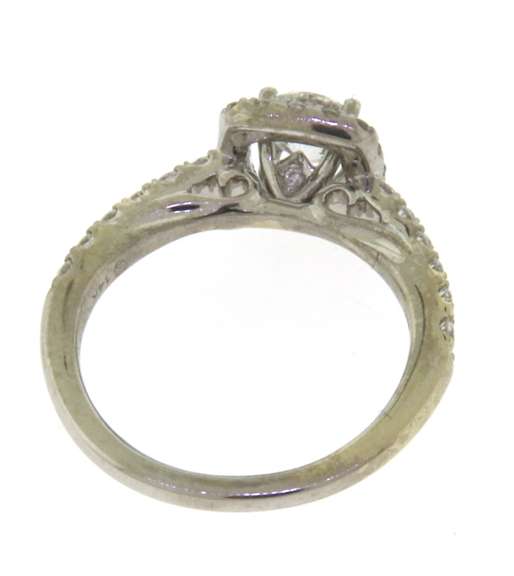 Incredible White Gold Round Brilliant Cut Diamond Wedding Set