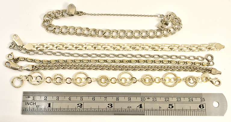 Nice Group of 6 Sterling Bracelets