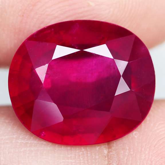 Huge 12.07ct rich blood red Ruby