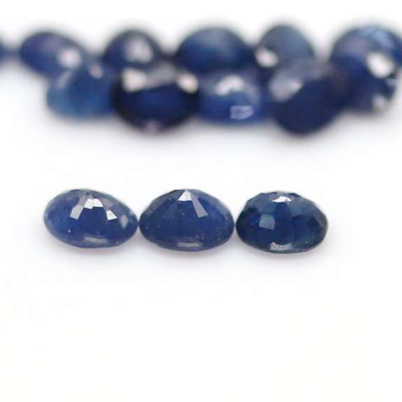 Heated only! 7.88ct deep blue sapphire set