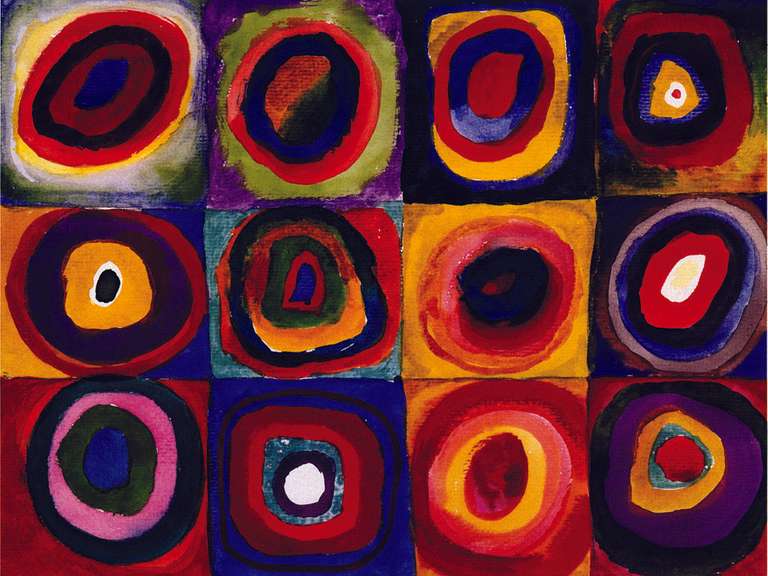 Wassily Kandinsky Farbstudie Quadrate