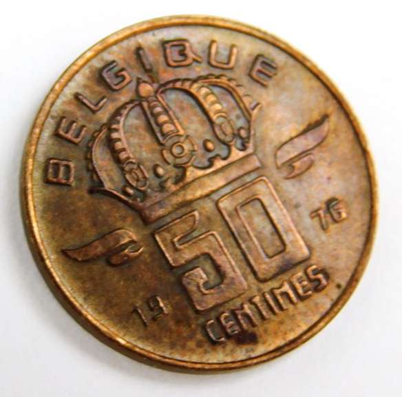1976 Belgique 50 Centimes Coin