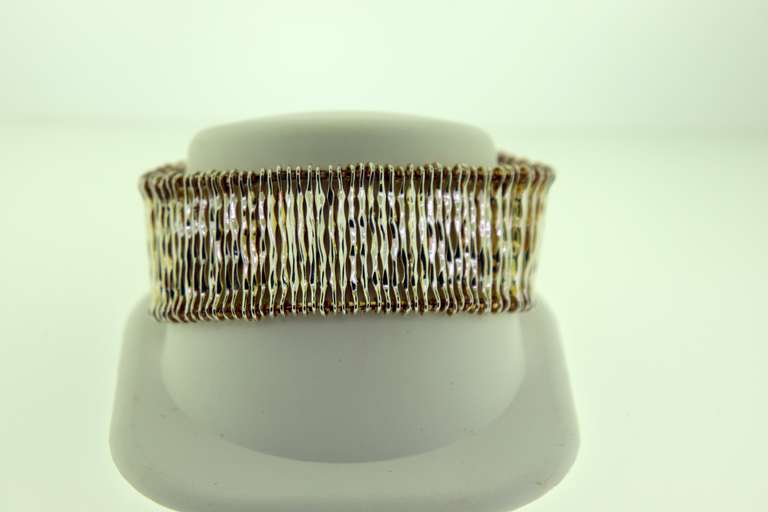 Sterling Silver solid Multi Strands Link Bracelet