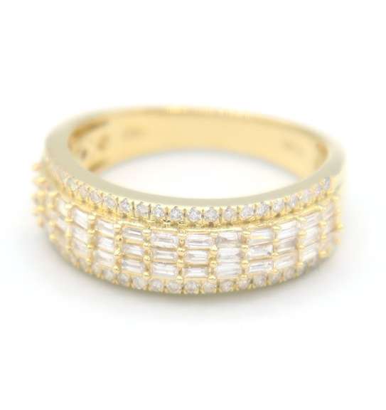 Ideal Yellow Gold Diamond Band