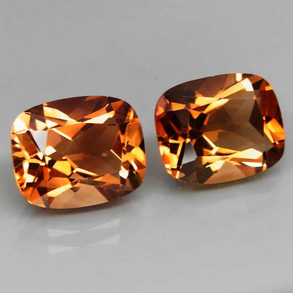 Regal 10.05ct Imperial Topaz Pair