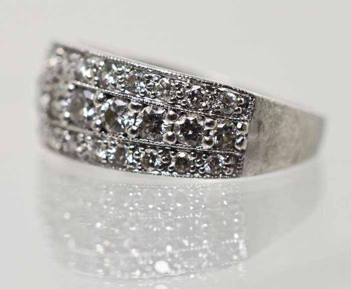 Stunning Palladium Diamond Band