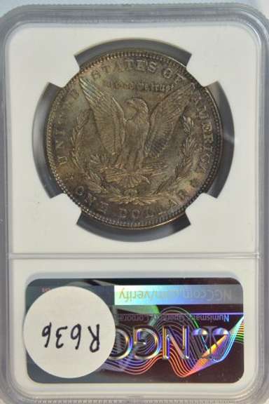 Rich near Gem BU 1885 Morgan Silver Dollar. NGC MS64