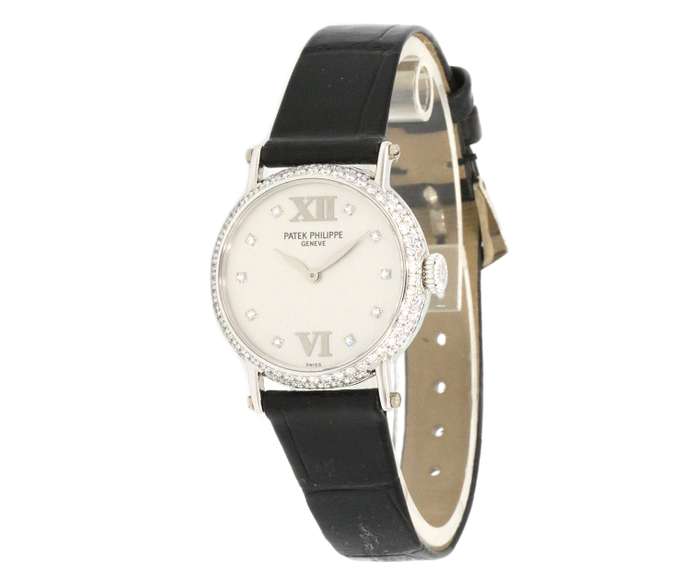 Patek Philippe Calatrava 18kt Diamond Bezel Watch