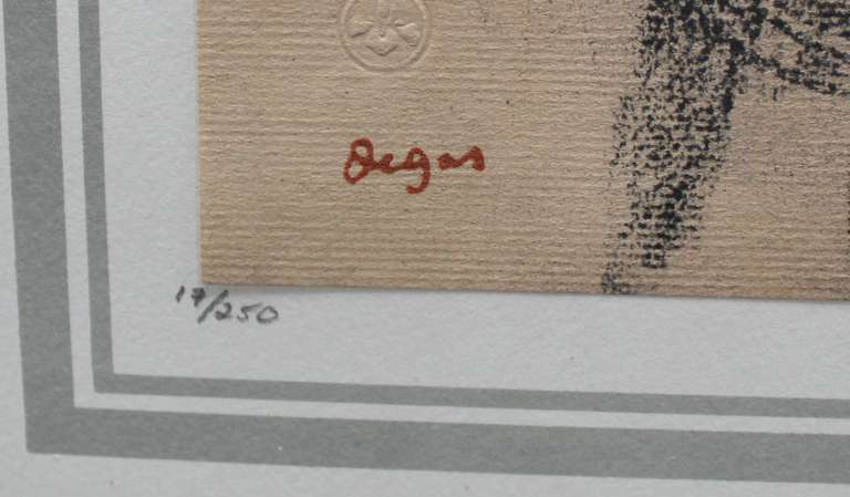 EDGAR DEGAS (AFTER) ETUDE DE TETE 1922  DEGAS (AFTER) ETUDE DE TETE