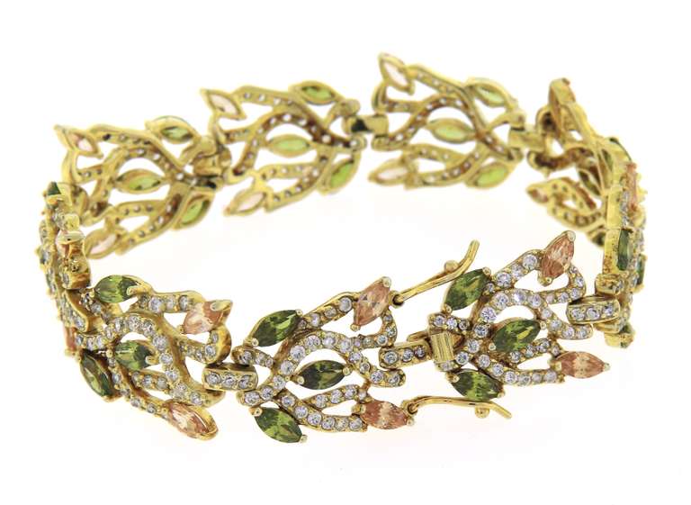 Sterling Silver Multi Gemstone Bracelet