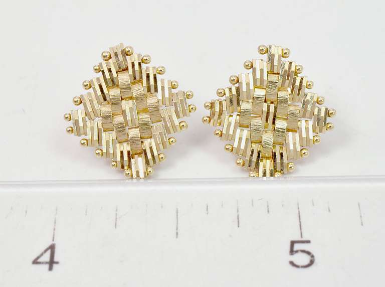 Classy Ladies 14K Yellow Gold Earrings