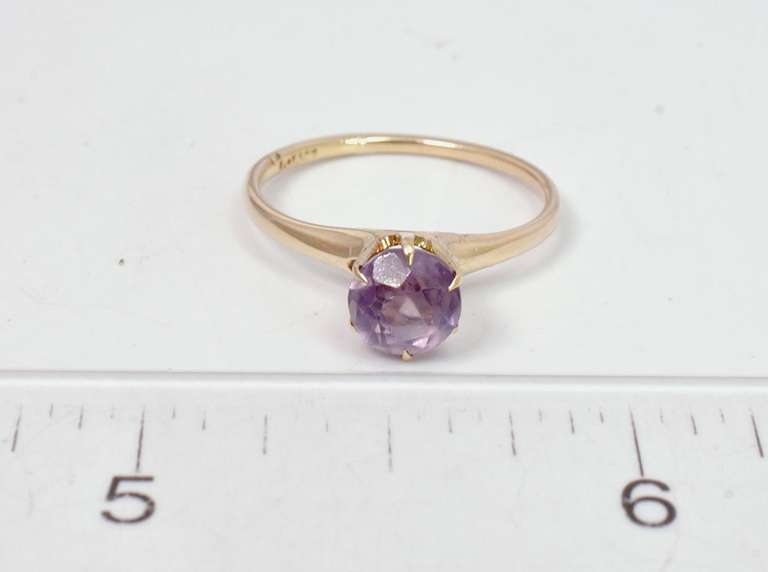 Vintage Amethyst Ring in Gold